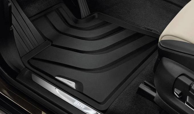 BMW Floor Mat Set - Front (Black - Rubber) 51472458439